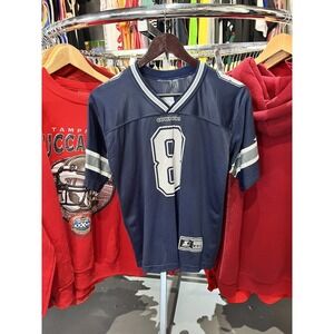 1990s Starter Dallas Cowboys Troy Aikman NFL Football Youth Medium